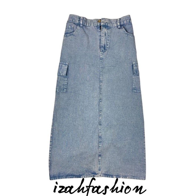 Rok cargo jeans kekinian rok cargo wanita premium rok cargo wanita panjang termurah
