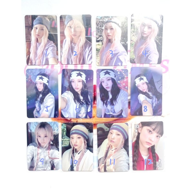 OFFICIAL PHOTOCARD NEWJEANS HAERIN HAERIN MELET HAERIN EARMUFF HAERIN HORMAT SG24 LIGHTSTICK LS PC N