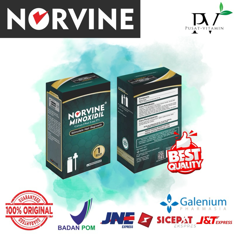 NORVINE Minoxidil 5% Penumbuh Rambut Original BPOM RI