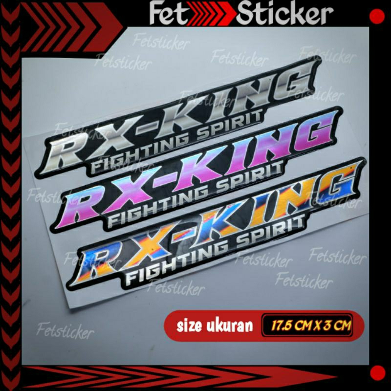 Emblem Yamaha Rx king / Emblem Timbul Titanium Yamaha Rx King
