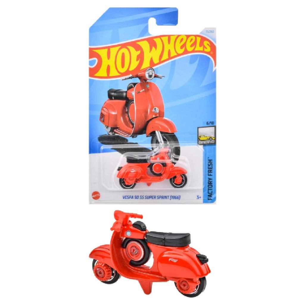 Hot Wheels Vespa 90 SS Super Sprint 1966 Merah Diecast Motor