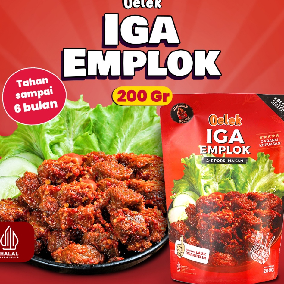 

Pasti Untung Iga Emplok Oelek 2gr Iga Mercon Iga Sambal Oseng Iga