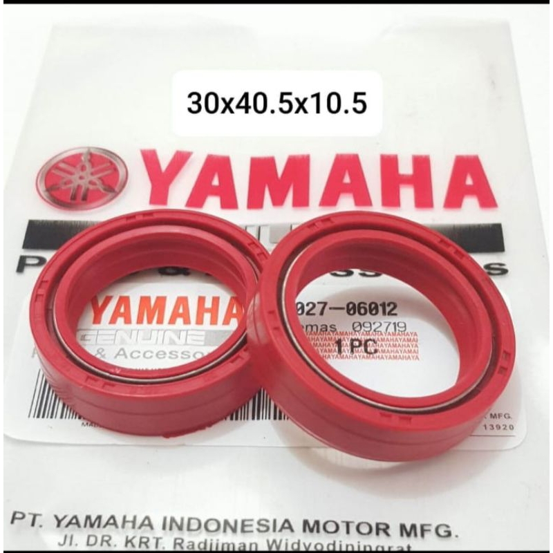 SEAL SIL SHOCK DEPAN RXK THUNDER 125 SET 2PCS ORI THAILAND ORANGE