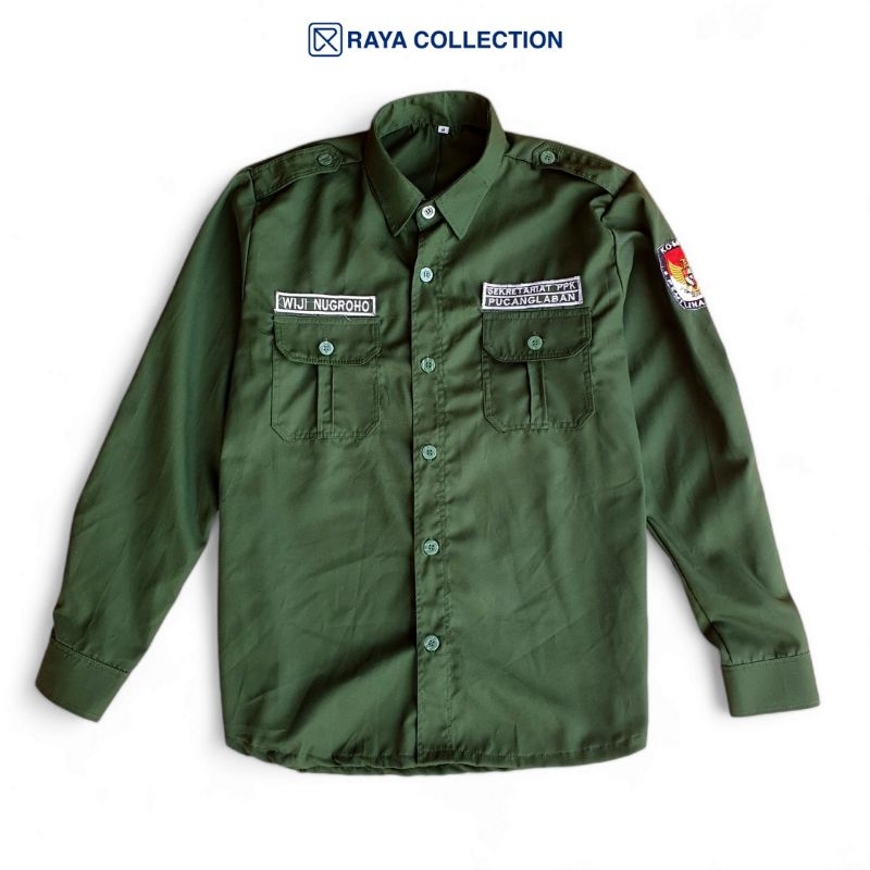 Baju Kemeja PDH/PDL Custom Bordir Unione Drill