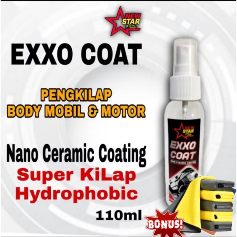 Nano ceramic coating/pengkilap cat mobil/motor/wax mobil/exxo coat/poles/pelindung