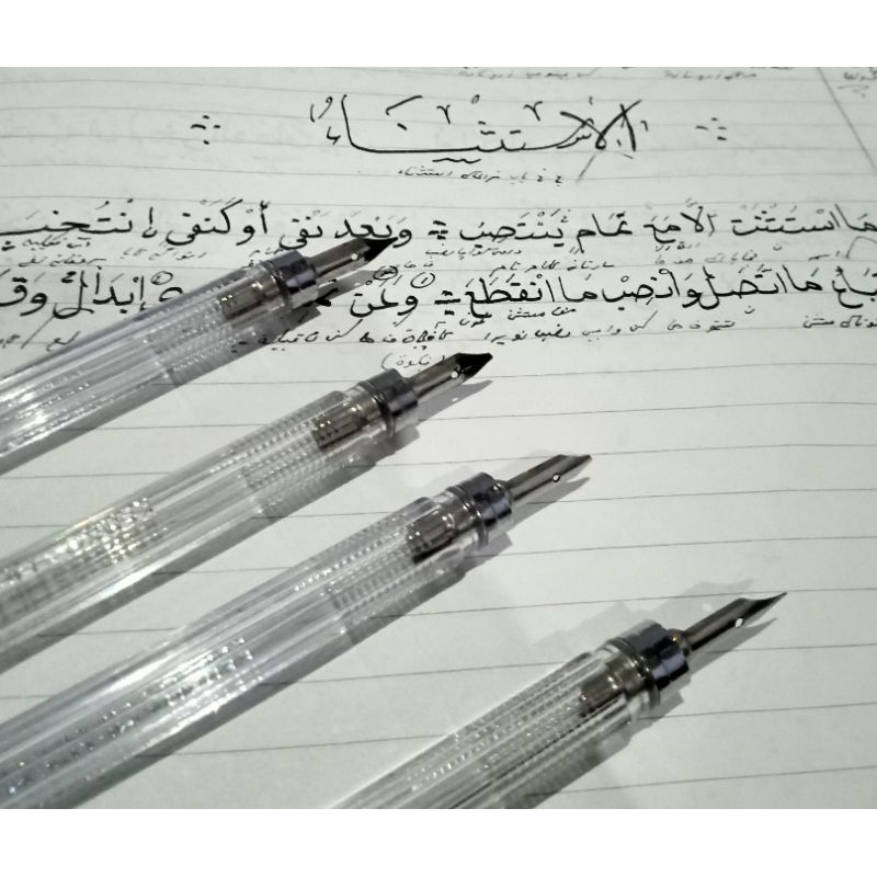 Alat tulis arab Pen tutul ||kaligrafi kalam logat Sudah di asah halus