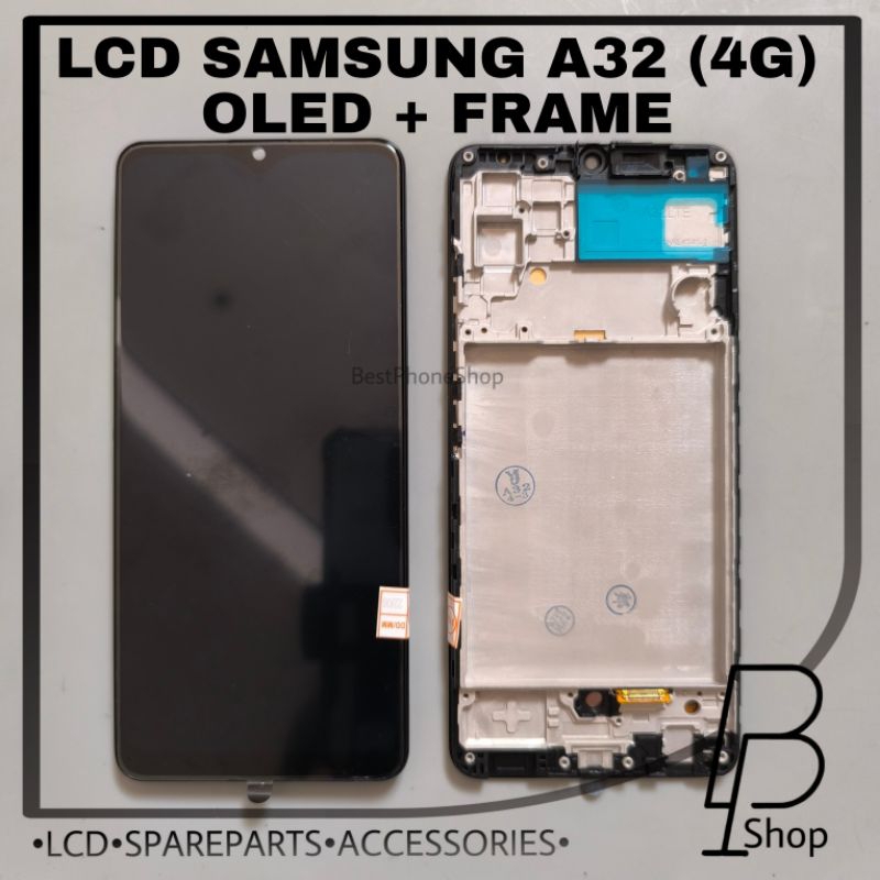 LCD SAMSUNG A32 (4G) OLED + FRAME [FINGERPRINT ON]