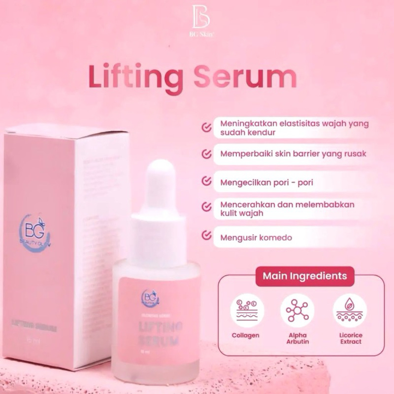 [MC] Lifting Serum Bg Skin Beauty Glow skincare perawatan kulit wajah pemudar noda hitam