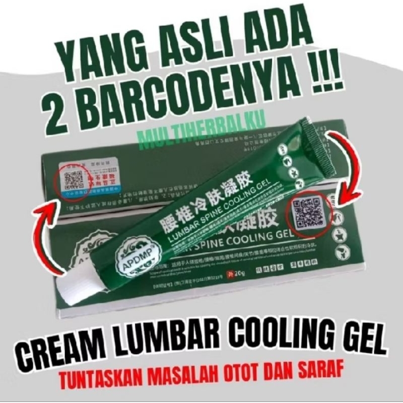 Lumbar Cold ORIGINAL Compress Gel Lumbar Spine Cooling Gel APGMA Lumbar Cream Lutut Gel