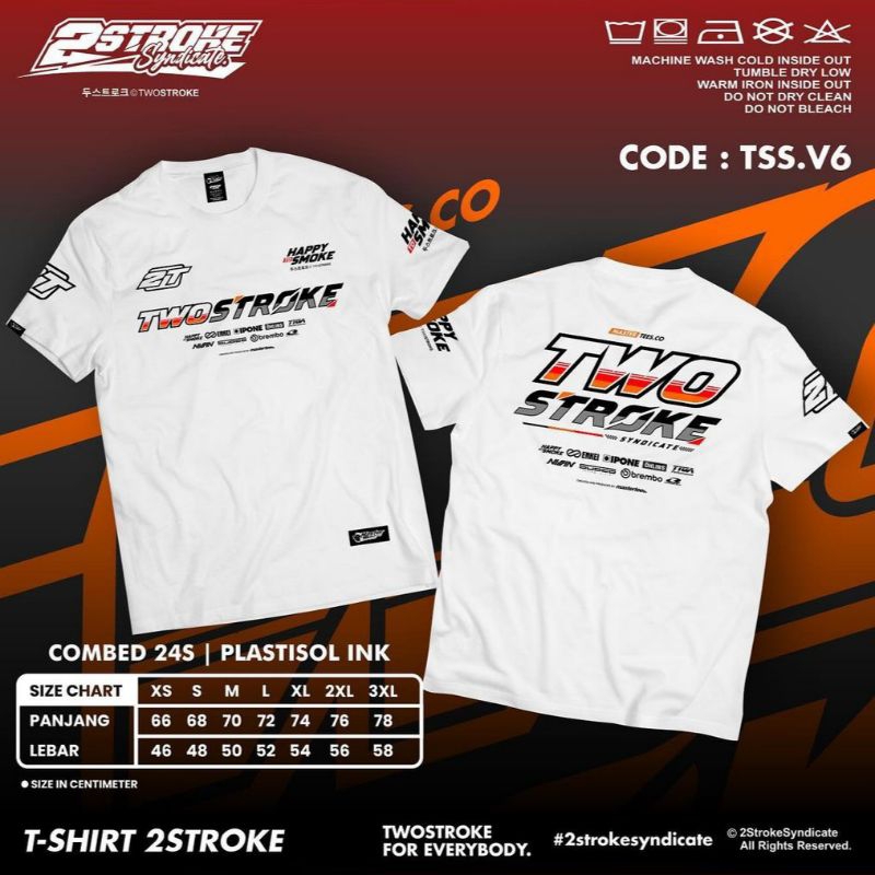 KAOS TWO STROKE ORIGINAL || TERBARU KAOS 2 TAK MURAH TWO STROKE V6