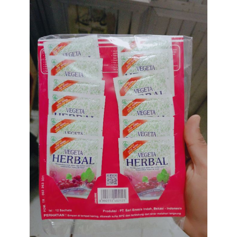 

VEGETA HERBAL UNTUK BAB MACET 1 PAK ISI 12 SASET