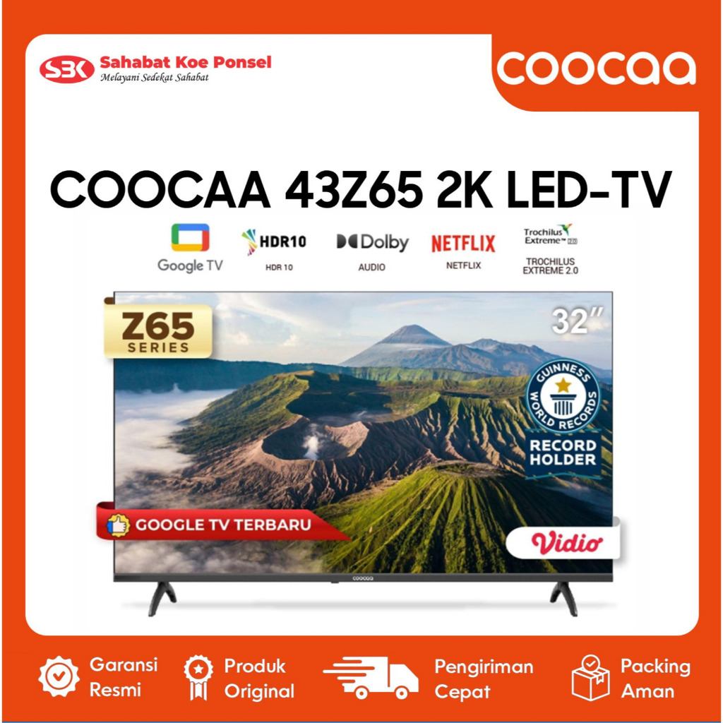 COOCAA 43 inch GOOGLE TV-2K LED-TV (COOCAA 43Z65)