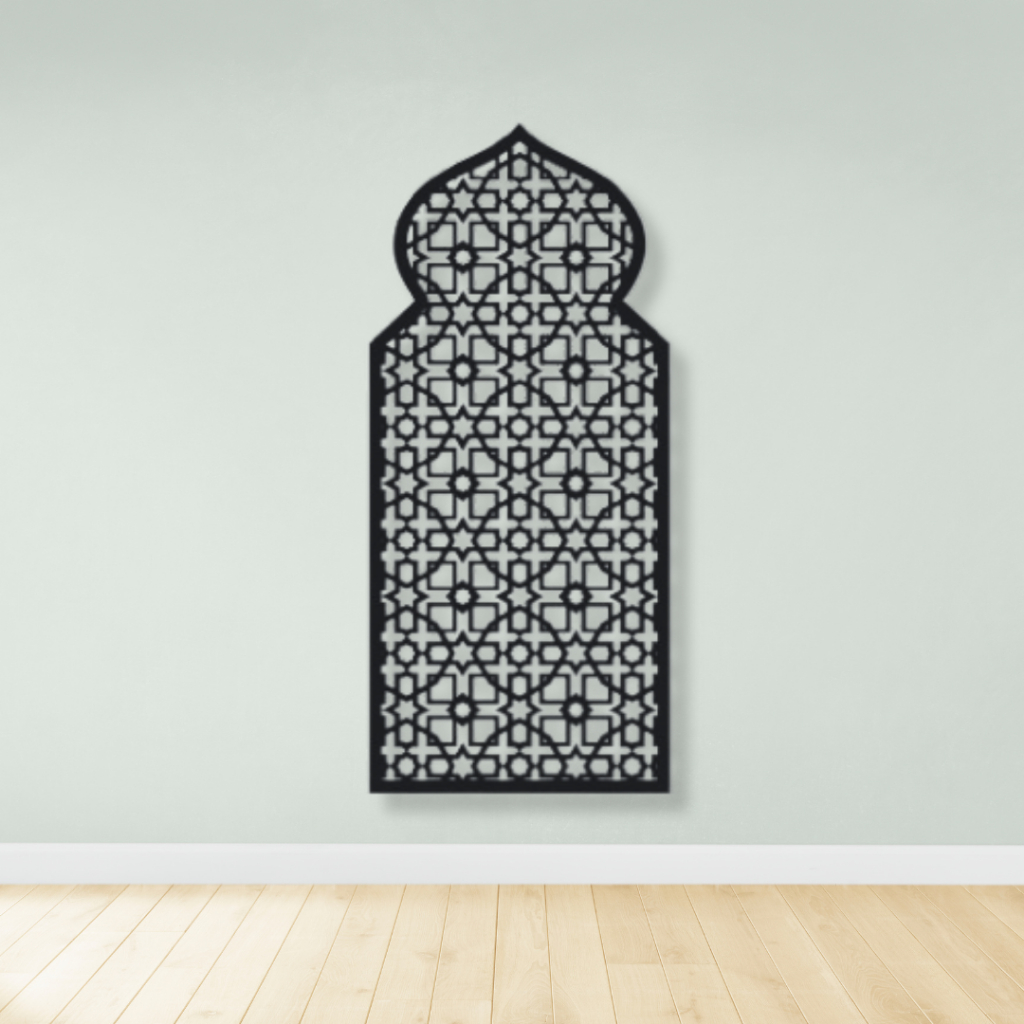 Hiasan Dinding Mihrab Musholla | Kubah Ketupat | Studiolaser