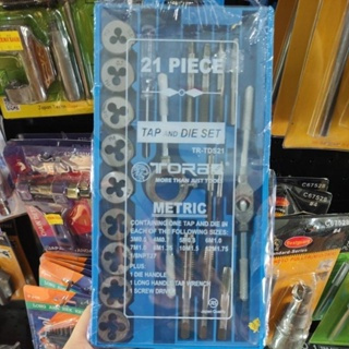 Hand Tap dan Die set 21pc TORA/ tap and die set 21pc /hand tap set senai set TORA ( HAND TAP & SENAI