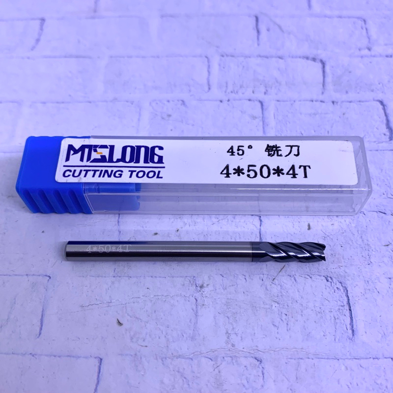 Endmill 4 mm HRC45 Carbide Baru..Endmill 4mm