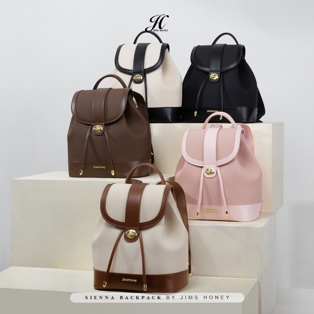JIMS HONEY SIENNA BACKPACK Tas Ransel Wanita Cewek Jimshoney Trendy Elegan