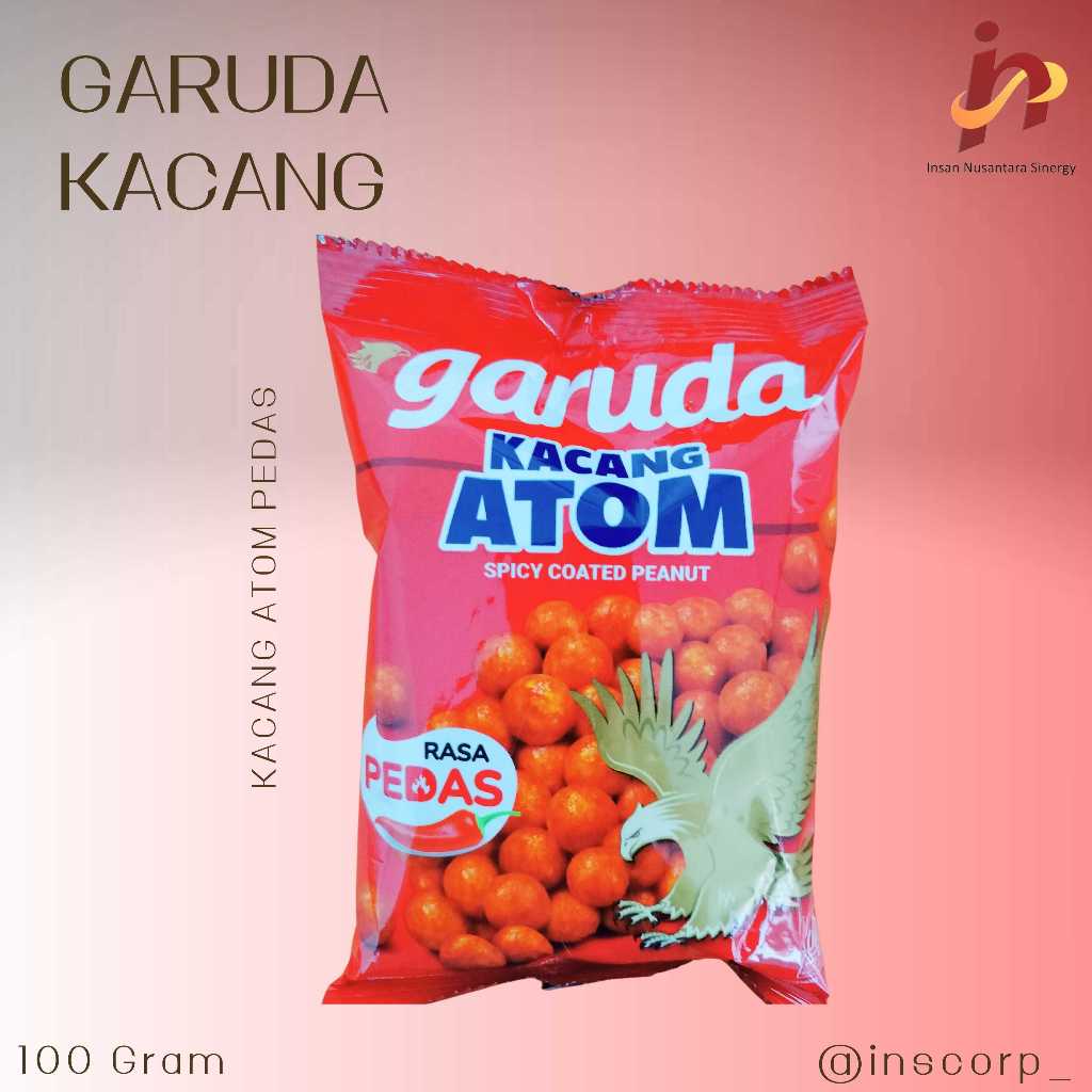 

Garuda Kacang Atom Rasa Pedas 100g/Pack/10 Pcs