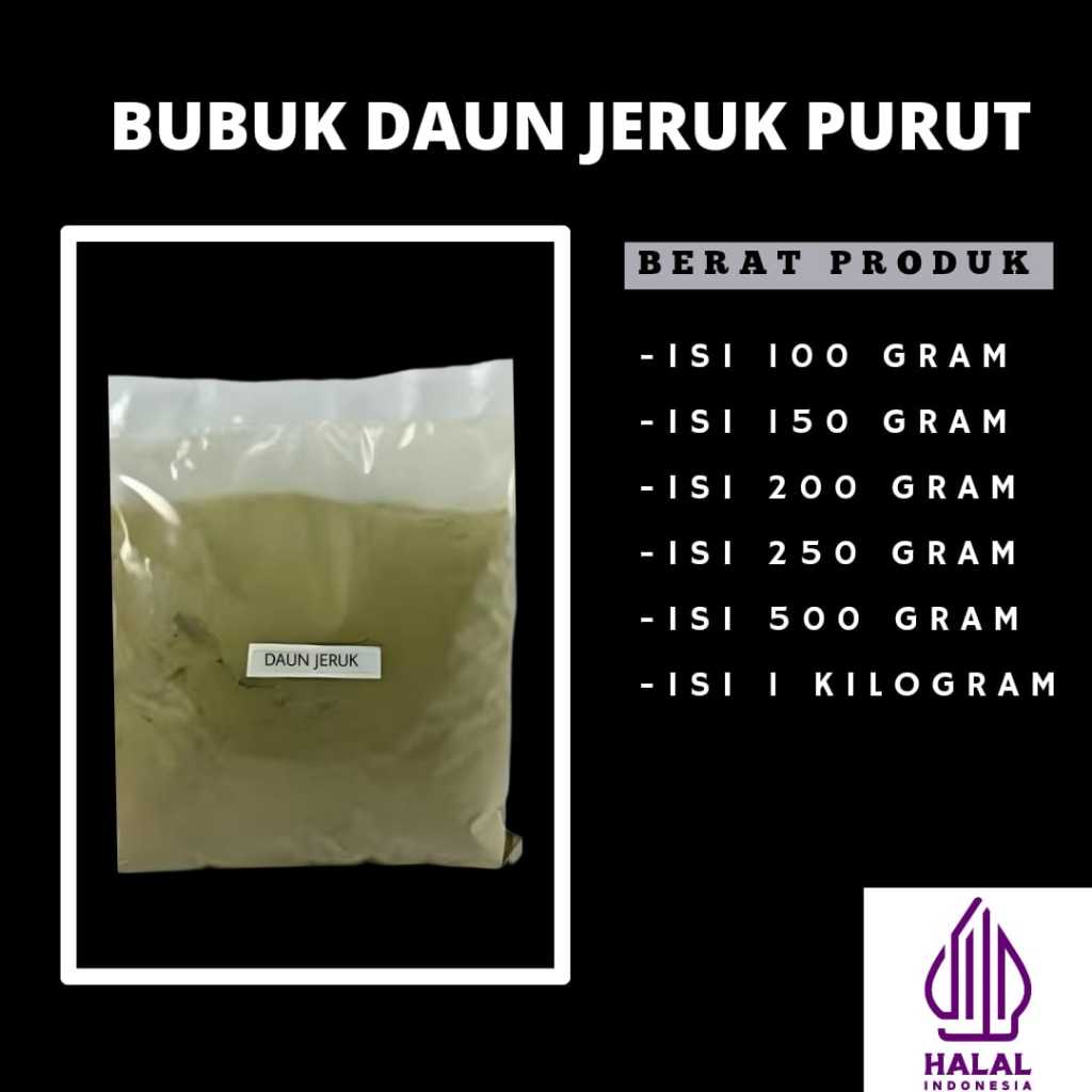 

bubuk daun jeruk purut murni