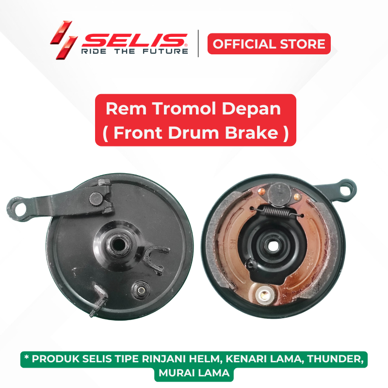 SELIS - Kampas Rem Tromol Depan Sepeda Motor Listrik Universal (  Front Drum brake  )