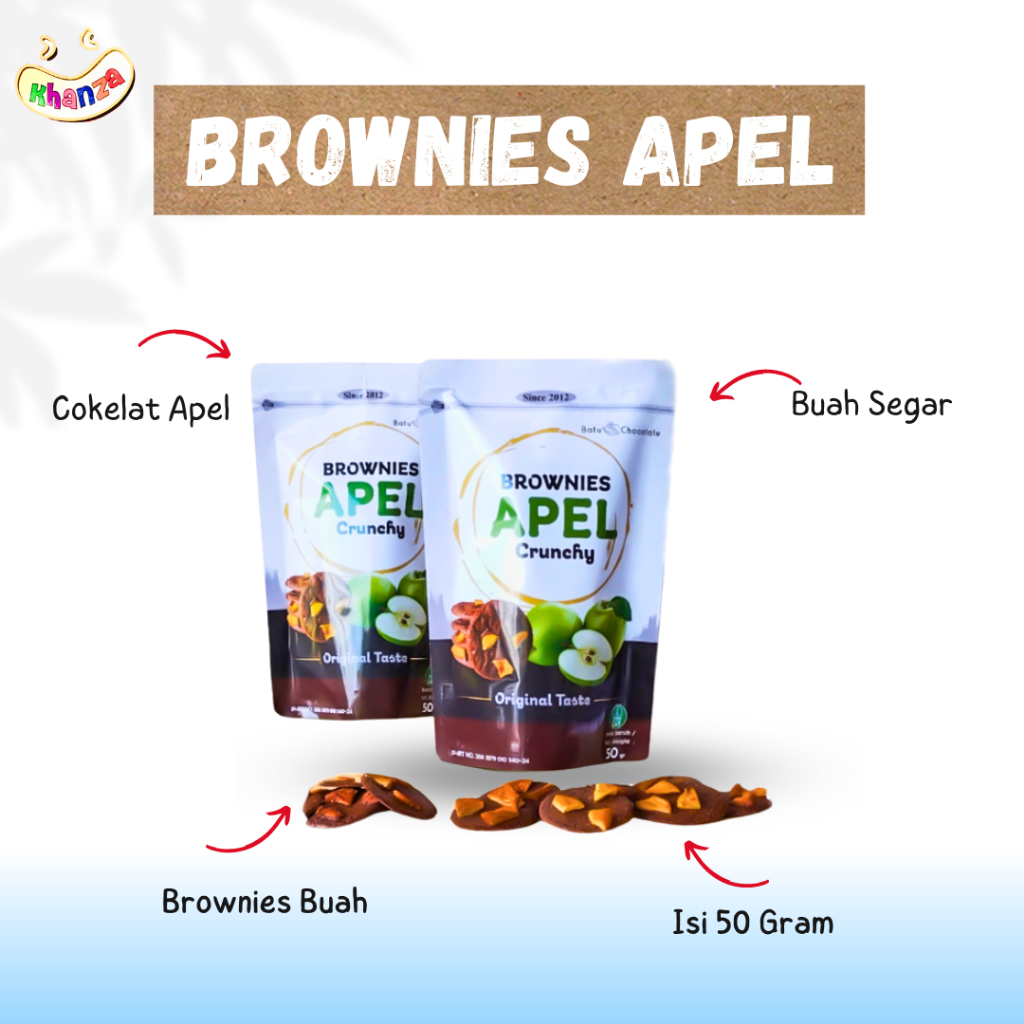 

Brownies Apel - Oleh" Khas Kota Wisata Batu