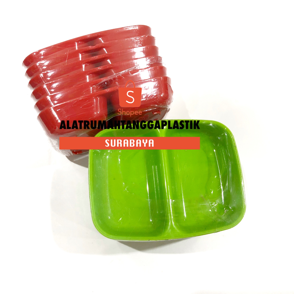 6pcs Lepek Mercury / Lepek Sekat / Lepek Saos / Lepek Sambal / Tempat Kecap / Lepek Segi / Lepek Mel