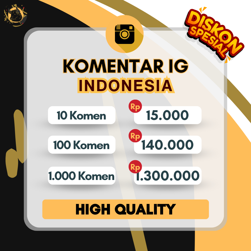 KOMENTAR IG AKUN INDONESIA PERMANENT STABIL DARI DROP - COCOK UNTUK TUGAS LOMBA INSTAGRAM