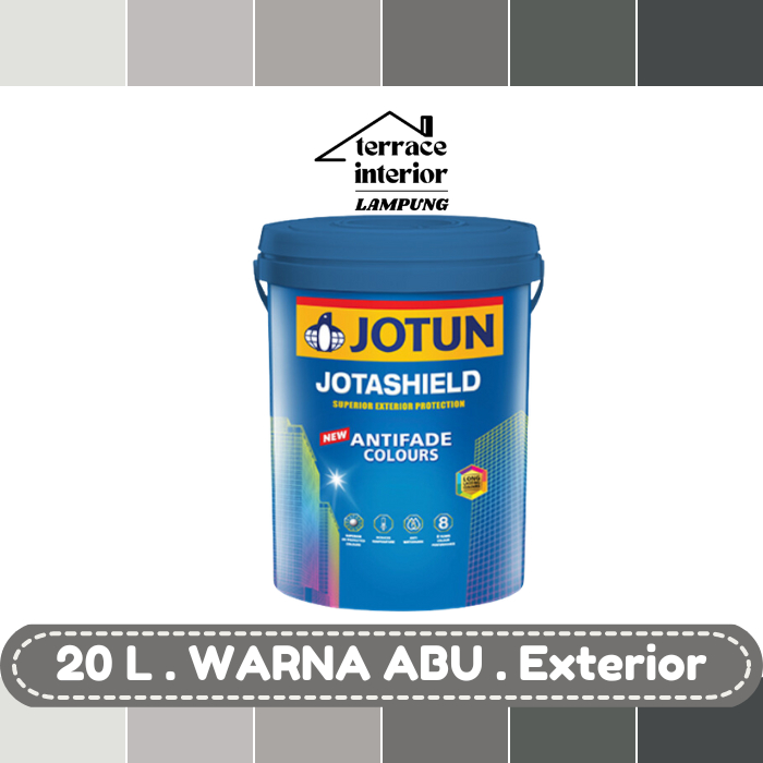 Cat Tembok Jotashield Antifade Colours Exterior Jotun warna Abu 20 L