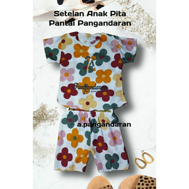 Setelan Anak Wanita Pantai Pangandaran baju anak cwe pantai baju anak pantai