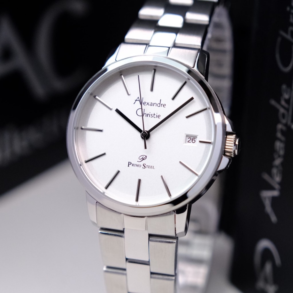 Alexandre Christie Wanita Terbaru 2024 Original AC 1032 Silver White