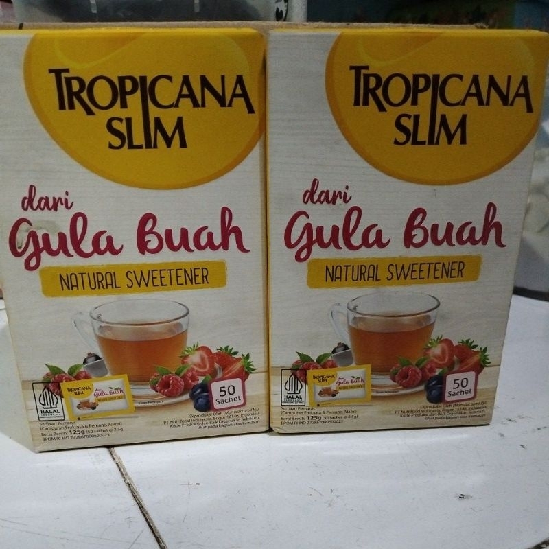 

Tropicana Slim Dari Gula Buah 50 Sachet