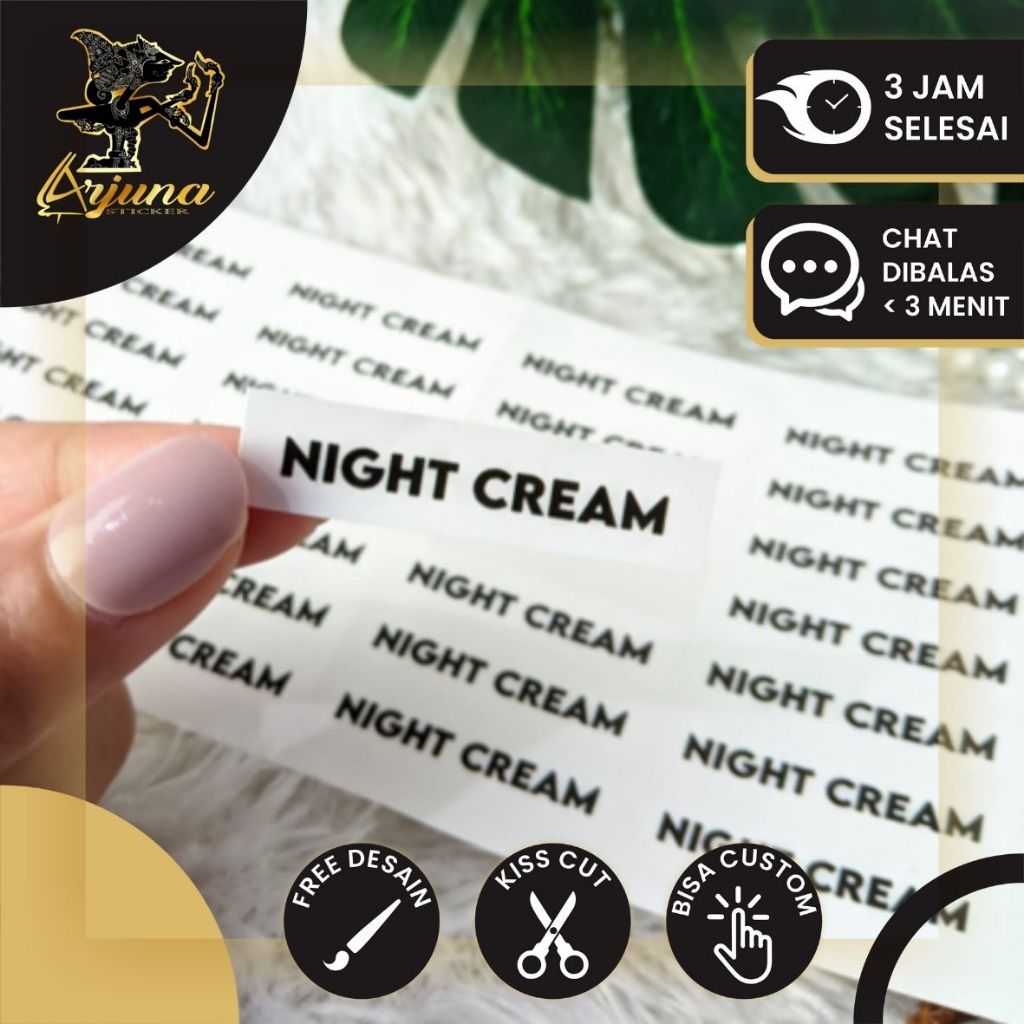 

SPV 1 8-15 Arjuna Cetak Stiker Vinyl Kotak Label Makanan Print Sticker Custom Kemasan Termurah