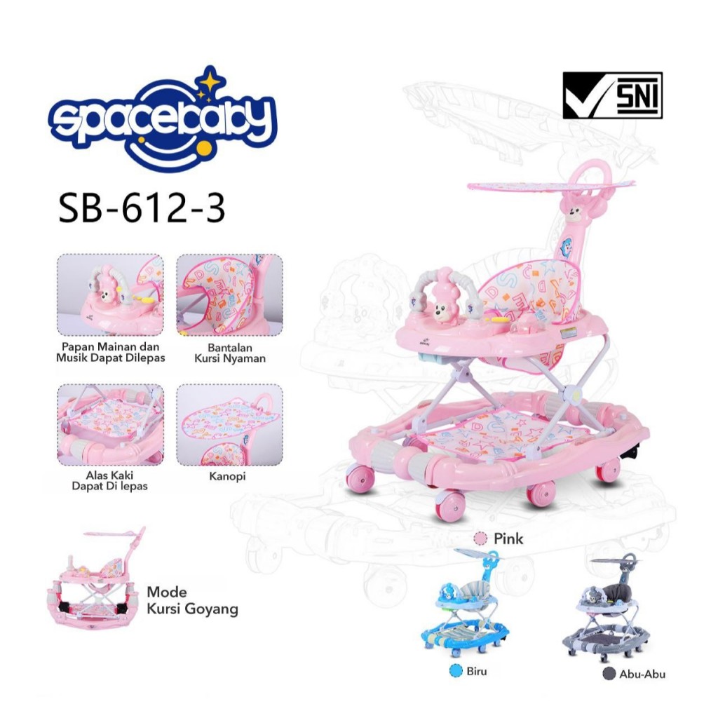BABY WALKER SPACE BABY SB 612-3 611-3 615-3 617-3