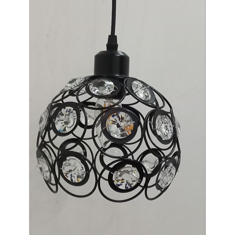 LAMPU GANTUNG MINIMALIS KAFE/TERAS DLL  (KRISTAL) Typr 719/1P