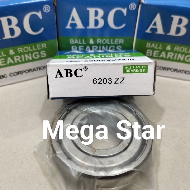 BEARING 6203 ZZ / 6203ZZ ( tutup besi) ABC
