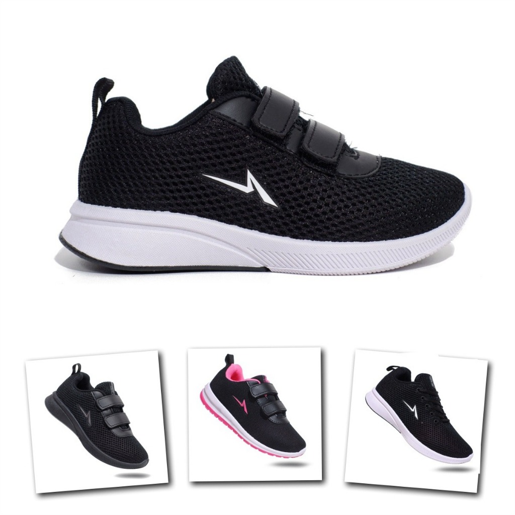 Ando Sip Bsc Sepatu Sekolah Anak Tk Sd Velcro Tali Original Sneakers Anak-anak Kekinian New 29-38