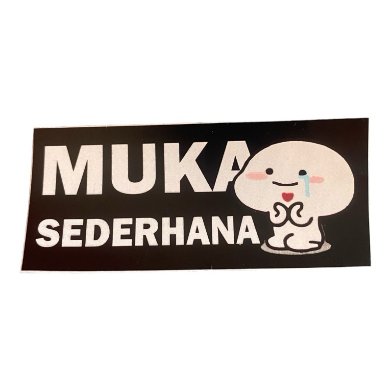 

Stiker Kata-kata Lucu Muka sederhana ukuran 6x3cm