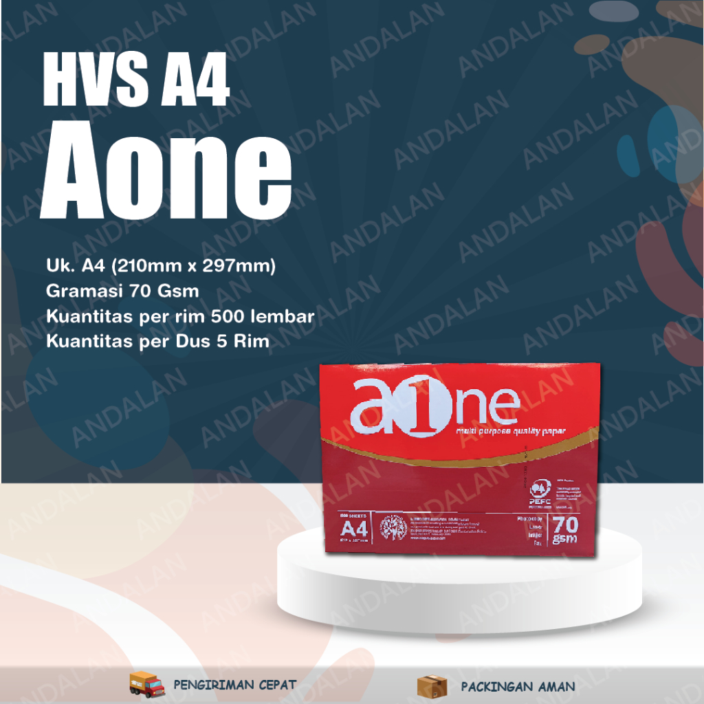 

AONE Kertas HVS A4 / F4 70gram