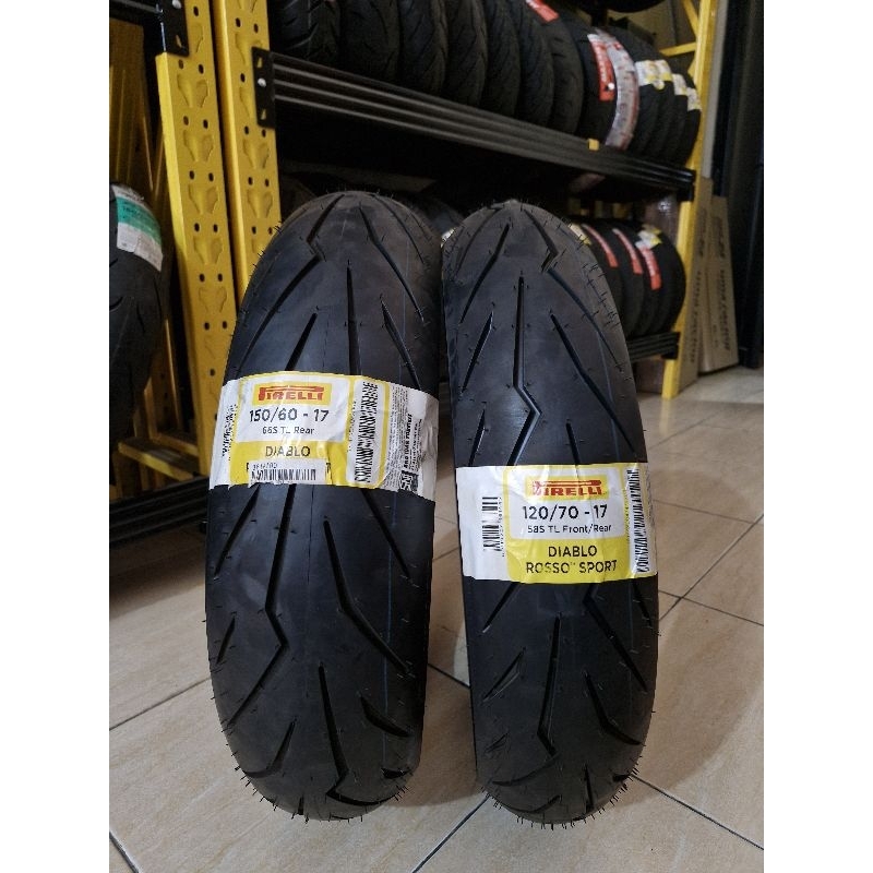 Paket Ban Pirelli Diablo Rosso Sport ZX 25R/ Ninja250/CBR250/R25/R15
