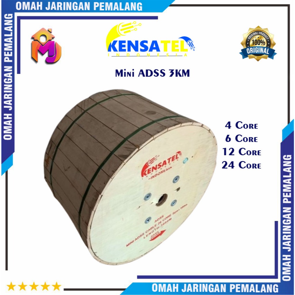Kabel Backbone Mini Adss 6core 12core 2KM & 3KM KENSATEL/Kabel Adds