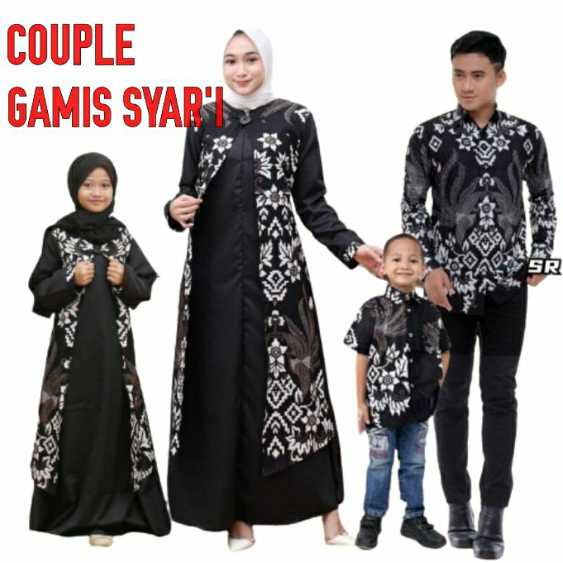 COUPLE GAMIS SYAR'I BOROBUDUR JUMBO LD 140,130,120,XXL,XL,L,M,GAMIS JUMBO