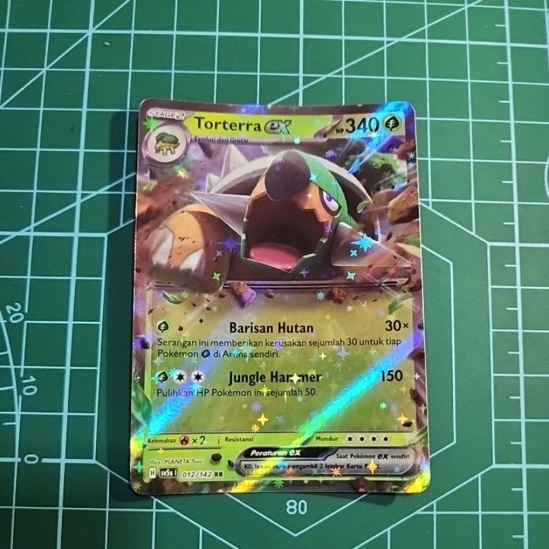 Torterra ex rr sv5 kartu pokemon tcg indonesia