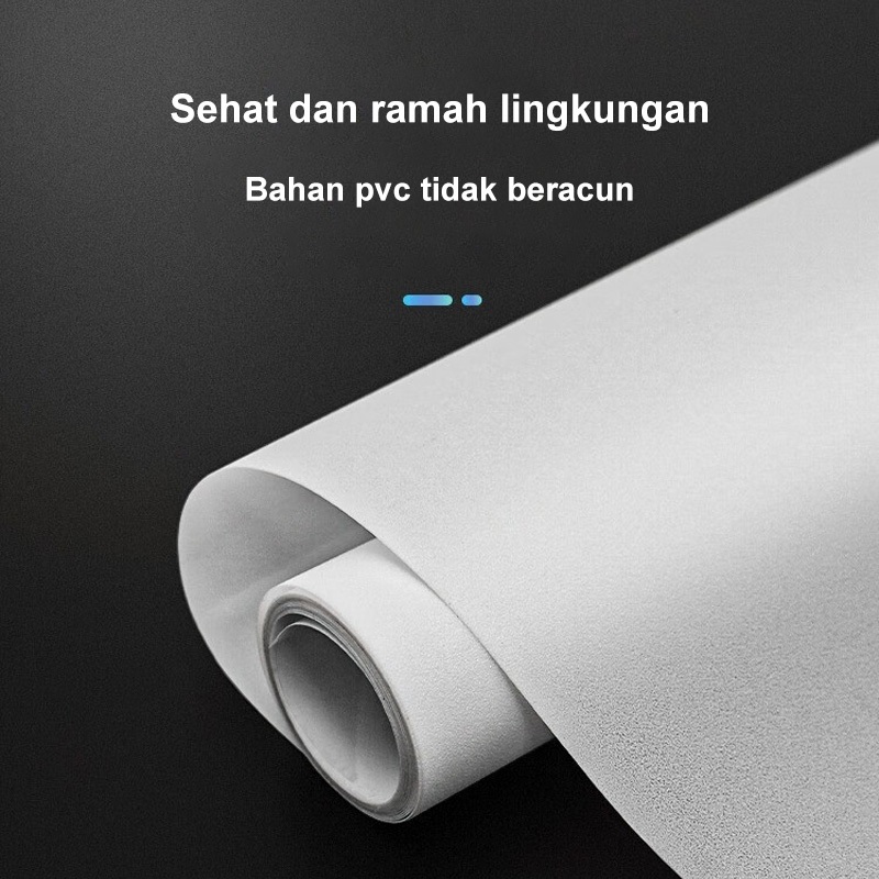 RTY Sticker Kaca Sandblast /2Meter Stiker Kaca Polos Buram Premium/ Untuk Pintu Jendela Kaca