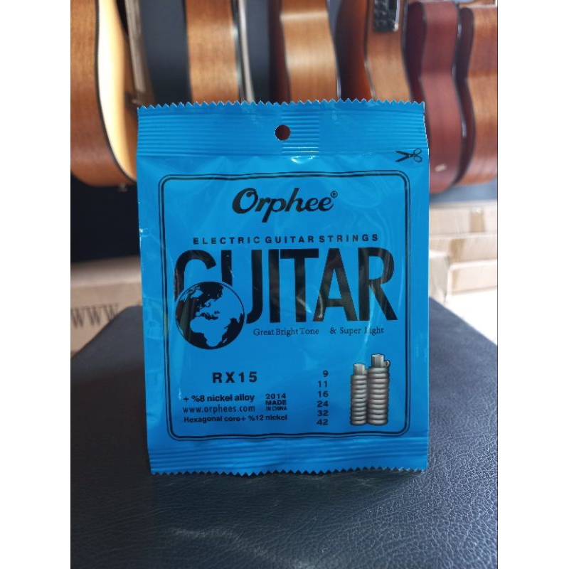 SENAR GITAR ELEKTRIK ORPHEE RX15/SENAR ORPHEE 09 ELEKTRIK