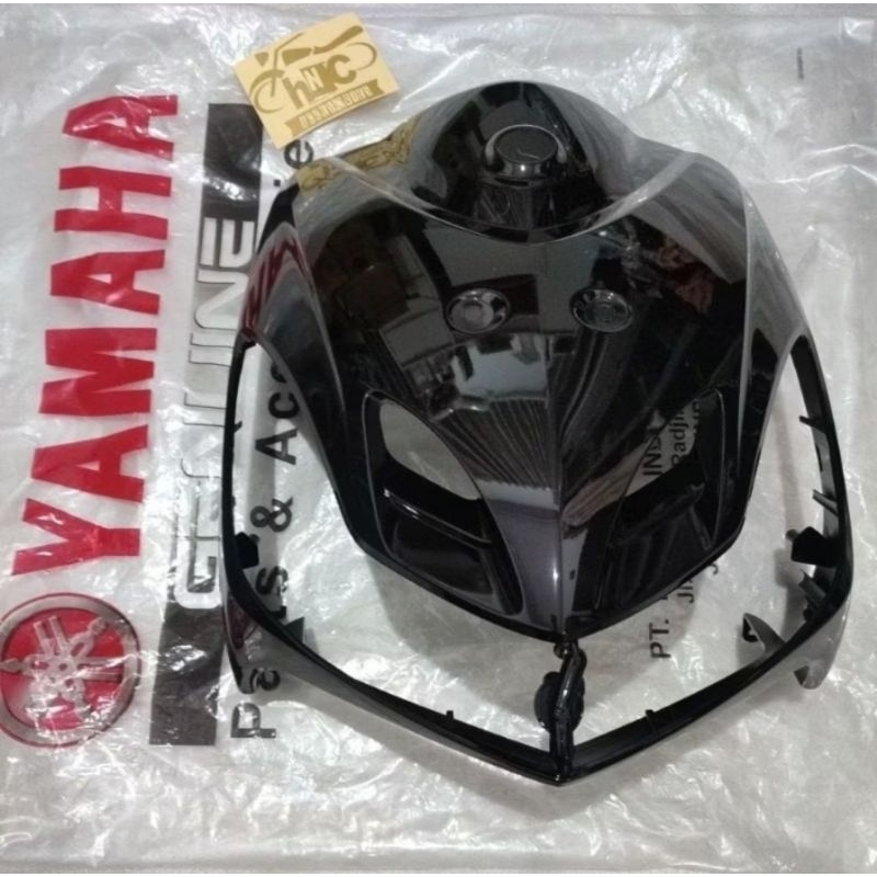 TAMENG DEPAN  HITAM VIOLET/ HITAM KEUNGUAN MIO SMILE ORI YAMAHA YGP 28D-F8311-00-P5
