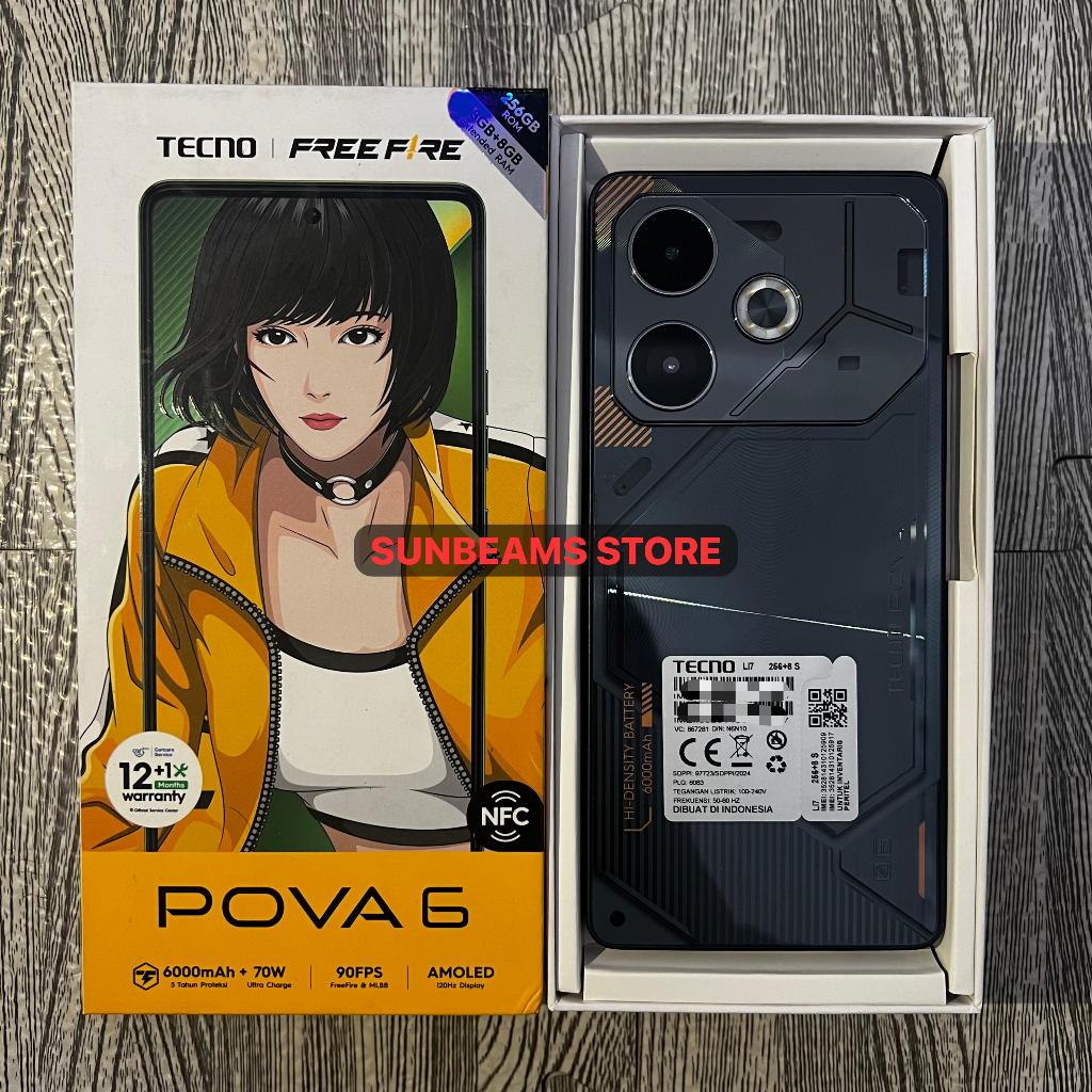 Tecno Pova 6 8/256 12/256 Second Fullset Bekas Resmi
