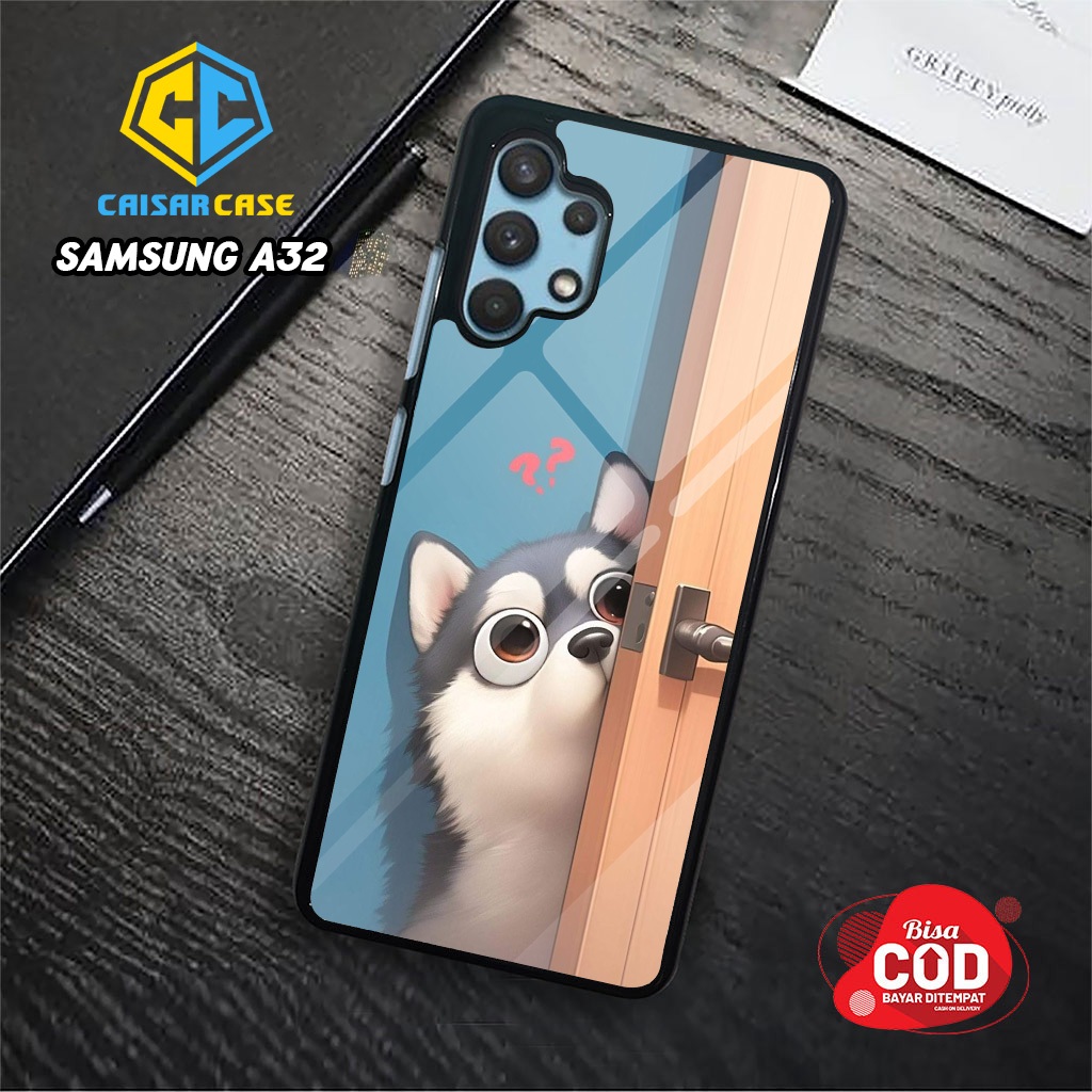 Kaisarcase Case Samsung A32 / A32 5G Terbaru - 54 - Fashion Case Kucing Cute Glossy Casing Hp Case M