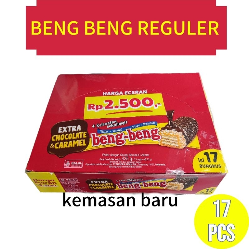 

Beng Beng chocolate reguler 1 box (17pcsx25gram)