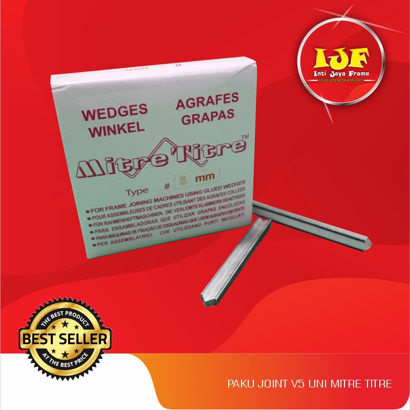 PAKU JOINT V 5 UNI MITRE TITRE / PAKU V 5MM / PAKU SUDUT BINGKAI