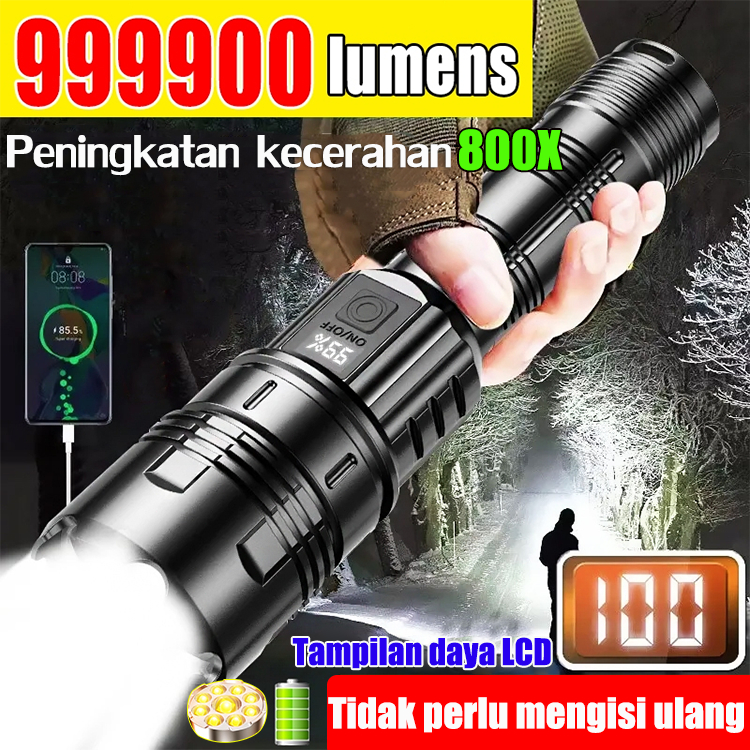 Sangat Terang Senter Kepala jarak jauh Anti Air Jarak Jauh senter super terang kepala senter kepala