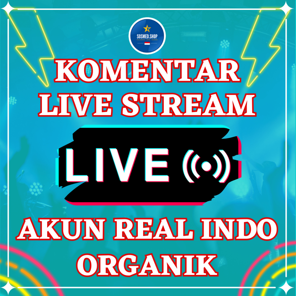 JASA KOMENTAR LIVE STREAM AKUN REAL INDO BUKAN BOT
